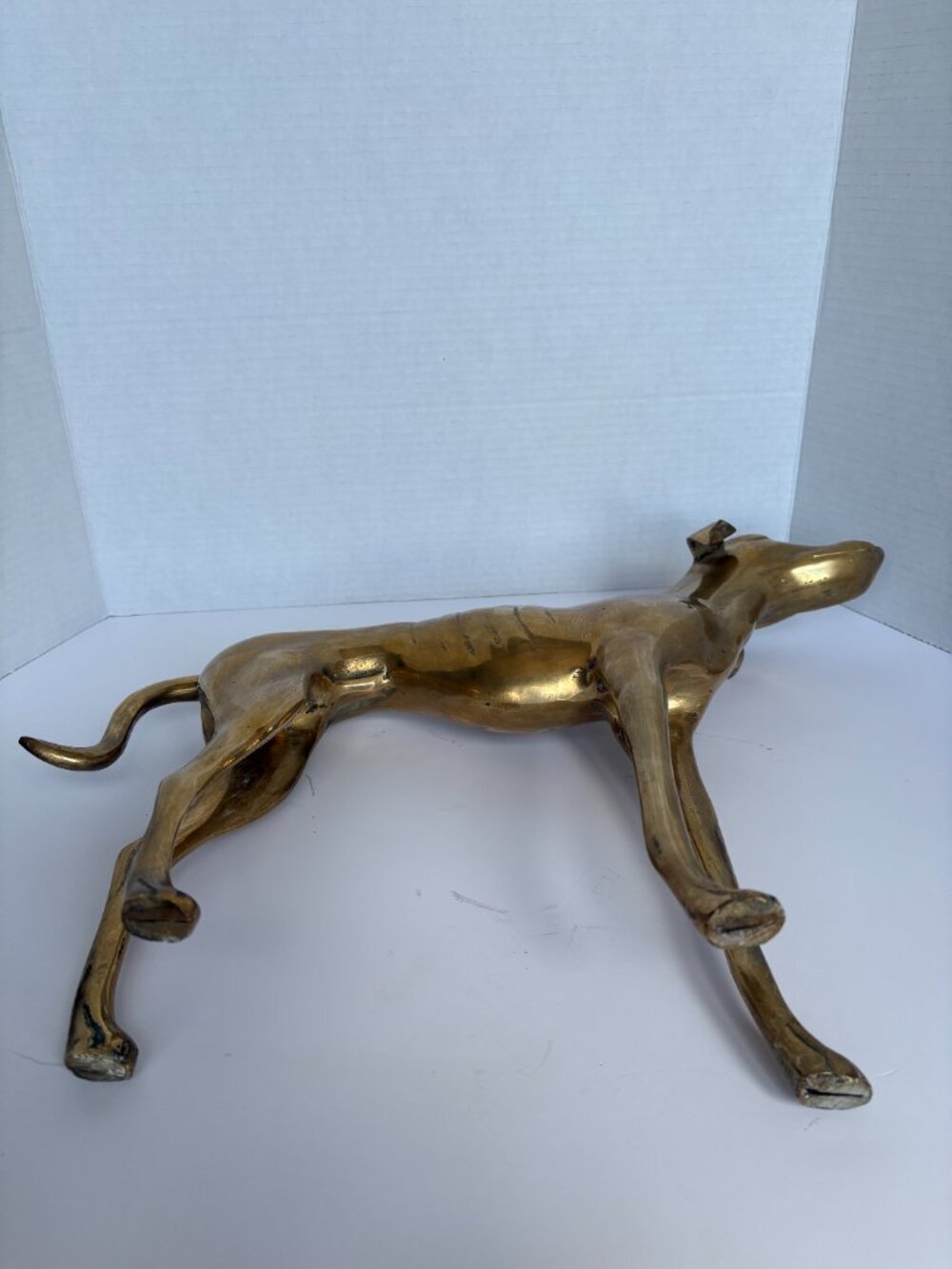 Vintage Brass Whippet/Greyhound Statuette - Picture 5 of 6